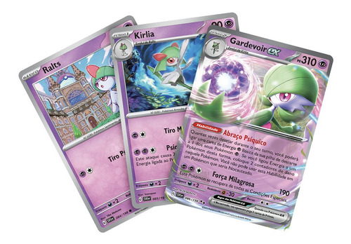 Kit Carta Pokémon Gardevoir Ex Kirlia Ralts